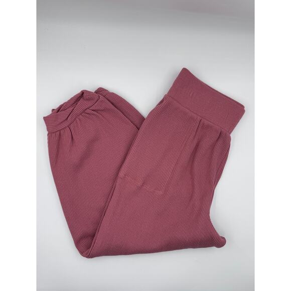 Free People Wide Leg Cotton Mauve Pants - Picture 1 of 4
